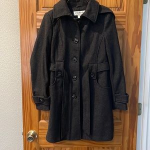 Liz Claiborne peat coat charcoal grey in excellent like new condition